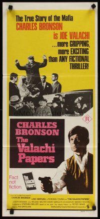 5t981 VALACHI PAPERS Aust daybill '72 directed by Terence Young, Charles Bronson in the mob!