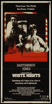 5t990 WHITE NIGHTS Aust daybill '85 Russian ballet dancer Mikhail Baryshnikov & Gregory Hines!