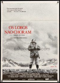 5t004 NEVER CRY WOLF Brazilian '83 Walt Disney, great image of Charles Martin Smith alone in wild!