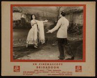 5t120 BRIGADOON French LC '54 great romantic image of Gene Kelly & Cyd Charisse!