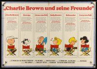 5t233 BOY NAMED CHARLIE BROWN German 33x47 '70 art of Snoopy & the Peanuts by Charles M. Schulz!