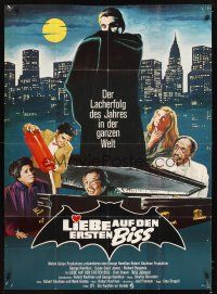 5t238 LOVE AT FIRST BITE German 33x47 '79 AIP, art of vampire image of George Hamilton as Dracula!