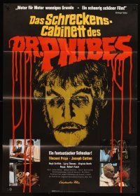5t285 ABOMINABLE DR. PHIBES German '72 Vincent Price, love means never having to say you're ugly!