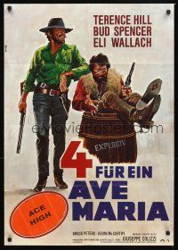 5t286 ACE HIGH German R70s Eli Wallach, Terence Hill, spaghetti western, cool Peltzer art!