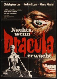 5t320 COUNT DRACULA German '70 Jesus Franco, Christoper Lee as most infamous vampire, horror!
