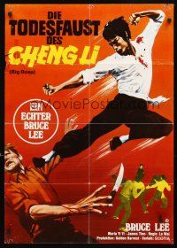 5t349 FISTS OF FURY German R78 Bruce Lee gives you the biggest kick of your life!
