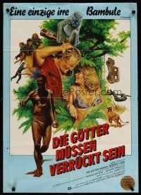 5t359 GODS MUST BE CRAZY German '82 wacky Jamie Uys comedy about native African tribe!