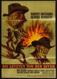 5t361 GOOD GUYS & THE BAD GUYS German '69 Robert Mitchum, George Kennedy, Dill western art!