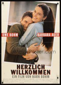 5t374 HERZLICH WILLKOMMEN German '90 romantic image of Uwe Bohm & pretty Barbara Auer!
