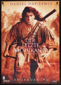 5t396 LAST OF THE MOHICANS teaser German '93 adopted Native American Indian Daniel Day Lewis!