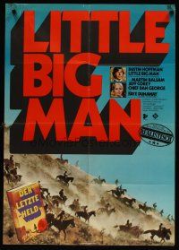 5t405 LITTLE BIG MAN red title style German '71 Dustin Hoffman as most neglected hero!