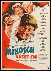 5t420 MIKOSCH RUCKT EIN white style German '52 Georg Thomalla, Willy Fritsch, military comedy!