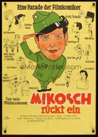 5t421 MIKOSCH RUCKT EIN yellow style German '52 Georg Thomalla, Willy Fritsch, military comedy!