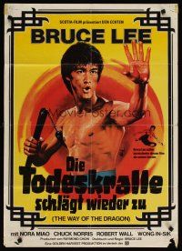 5t452 RETURN OF THE DRAGON German R79 Bruce Lee classic, great artwork of Lee!