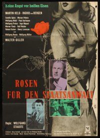 5t456 ROSES FOR THE PROSECUTOR German '59 artwork of Ingrid van Bergen by Olathe!