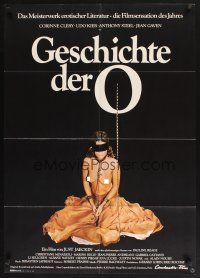 5t477 STORY OF O German '75 Histoire d'O, different image of sexy topless Corinne Clery!