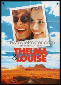 5t488 THELMA & LOUISE video German '91 Susan Sarandon, Geena Davis, Ridley Scott feminist classic!