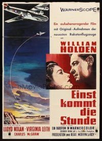 5t494 TOWARD THE UNKNOWN German '56 William Holden & Virginia Leith in sci-fi space travel!