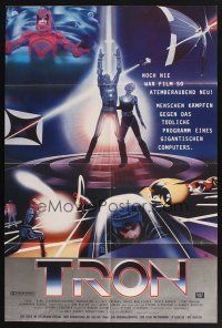 5t496 TRON German '82 Walt Disney sci-fi, Jeff Bridges in a computer, cool special effects!