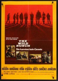5t511 WILD BUNCH German R73 Sam Peckinpah cowboy classic, William Holden & Ernest Borgnine!