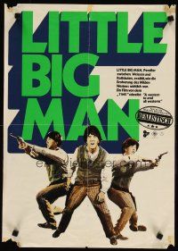 5t245 LITTLE BIG MAN green title style German 16x23 '71 Dustin Hoffman is the most neglected hero!