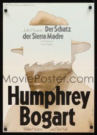 5t250 TREASURE OF THE SIERRA MADRE German 16x23 R66 Humphrey Bogart, Holt, different Hillmann art!