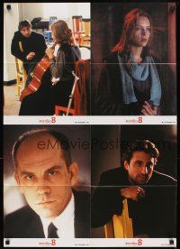 5t260 JENNIFER 8 German LC poster '92 close-up of Andy Garcia, Uma Thurman, Malkovich!