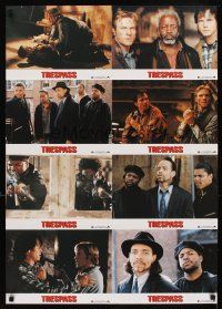 5t281 TRESPASS set 2 German LC poster '92 Bill Paxton, Ice-T, Ice Cube, directed by Walter Hill!