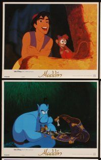 5t089 ALADDIN 9 French LCs '92 classic Walt Disney Arabian fantasy cartoon!