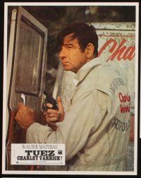 5t077 CHARLEY VARRICK 12 French LCs '73 Walter Matthau in Don Siegel crime classic!