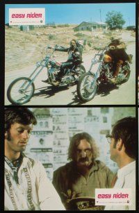 5t079 EASY RIDER 12 French LCs '69 Dennis Hopper, Peter Fonda & Jack Nicholson, biker classic!