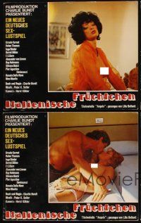5t194 ITALIENISCHE FRUCHTCHEN 4 German LCs '79 sexy Ursula Karnat topless in bed!