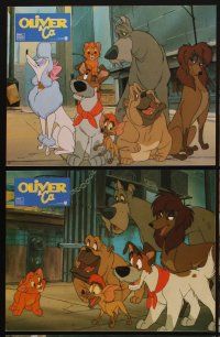 5t156 OLIVER & COMPANY 11 German LCs '88 Walt Disney cats & dogs in New York City!