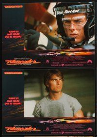 5t051 DAYS OF THUNDER 6 Spanish LCs '90 images of angry NASCAR race car driver Tom Cruise!