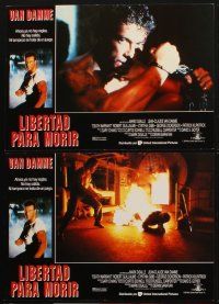 5t037 DEATH WARRANT 12 Spanish LCs '91 Jean-Claude Van Damme, Robert Guillaume, Cynthia Gibb