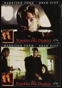 5t062 DEVIL'S OWN 3 Spanish LCs '97 close-ups of Harrison Ford & Brad Pitt!