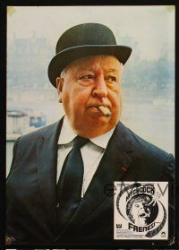 5t064 FRENZY 3 Spanish LCs '72 wonderful portraits of Alfred Hitchcock in hat & w/cigar!