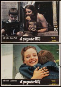 5t045 LITTLE MAN TATE 8 Spanish LCs '91 director/star Jodie Foster, Dianne Wiest & Adam Hann-Byrd