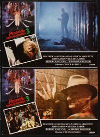 5t040 NIGHTMARE ON ELM STREET 3 12 Spanish LCs '87 Langenkamp, Robert Englund as Freddy Krueger!