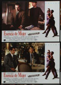 5t055 SCENT OF A WOMAN 5 Spanish LCs '92 great images of blind Al Pacino, Chris O'Donnell!