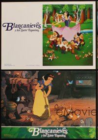 5t046 SNOW WHITE & THE SEVEN DWARFS 8 Spanish LCs R90s Walt Disney animated cartoon fantasy classic!