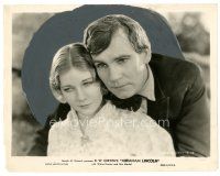 5x032 ABRAHAM LINCOLN 8x10 still '30 D.W. Griffith, romantic c/u of Walter Huston & Una Merkel!