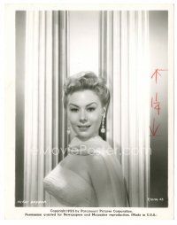 5x064 ANYTHING GOES 8x10 still '56 great close up of sexy Mitzi Gaynor with cool earrings!