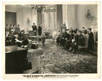 5x145 CASE OF THE HOWLING DOG 8x10 still '34 Warren William as Perry Mason grills man at meeting!