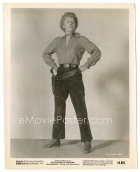 5x150 CATTLE QUEEN OF MONTANA 8x10 still '54 full-length cowgirl Barbara Stanwyck with gunbelt!