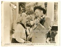 5x169 COLLEGIATE 7.75x10 still '36 Betty Grable smiles at Joe Penner with cigar & playing violin!
