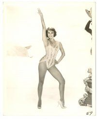 5x007 CYD CHARISSE deluxe 8x10 still '58 full-length in skimpy outfit showing her incredible legs!