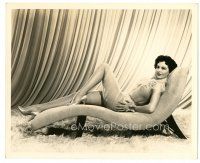 5x006 CYD CHARISSE deluxe 8x10 still '53 sprawled on couch in sexy outfit with sheer lace!