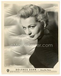 5x212 DOLORES DORN 8x10 still '50s head & shoulders c/u of the sexy blonde actress in tight shirt!