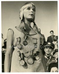 5x244 ELKE SOMMER 8x10 still '60s great close up of the sexy blonde wearing lots of medals!